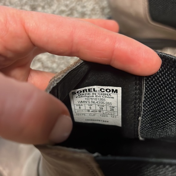 Worn twice.  Sorrel booties - Picture 3 of 4